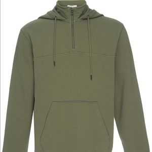 FRAME Denim Raw Edge Hoodie Size Medium